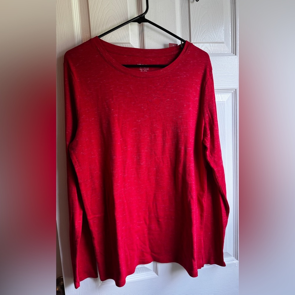Merona Red Long Sleeve Relaxed Sweatshirt